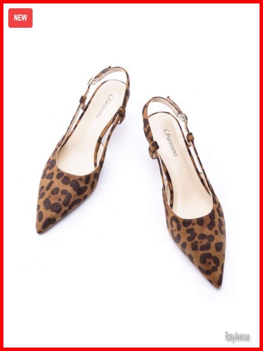 Kitten Heels Pointed Toe Slingback Sandal Pumps